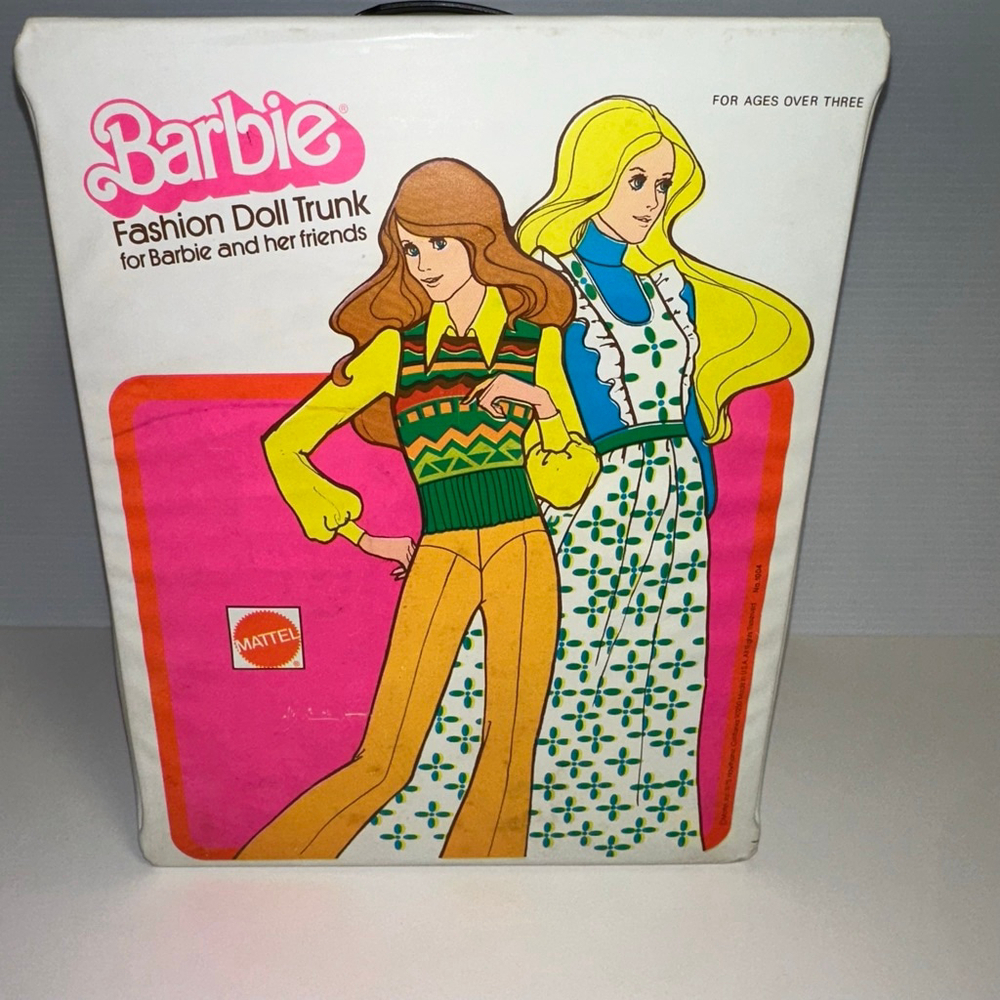 Barbie 1975 Vintage Doll Case Trunk Clothes Doll Storage Case Bag Rare! Mattel - Picture 16 of 16